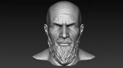 Male Head Sculpt 3D model