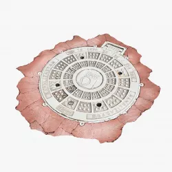 Manhole Cover Low-poly  3D model