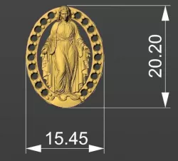  Maria pendant 3D model
