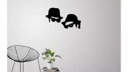 Men in black wall decoration 3D print model