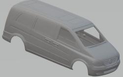 Mercedes-Benz Vito W639 Panel Van Long 2013 3D model