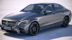Mercedes C-class AMG 2019 3D model