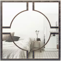 Metal Circle Accent Wall Mirror XPM5627 3D model