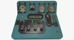 Mi-8MT Mi-17MT Central Panels Board English Low-poly  3D model