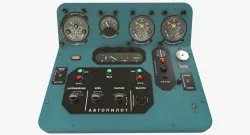 Mi-8MT Mi-17MT Central Panels Board Russian Low-poly  3D model
