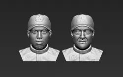 Michael Schumacher Lewis Hamilton busts for 3D printing 3D Model Collection