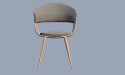 modern chair  Low-poly  3D model