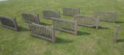Modular Wooden Fence Low-poly  3D model