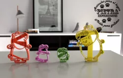Molde Cortante para galletas de la familia Peppa Pig 3D print model