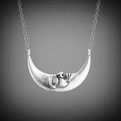 Moon face pendant 3D print model