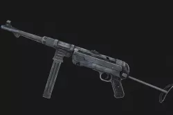 MP40 Submachine Gun Low-poly  3D model