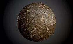 Muddy Stones Soil Ground Seamless PBR Texture Texture