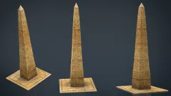 Obelisk Low-poly  3D model