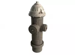 Old Fire Hydrant Low-poly  3D model