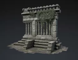 Old Ruins Low-poly  3D model