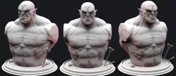 Orc Bust  3D print model