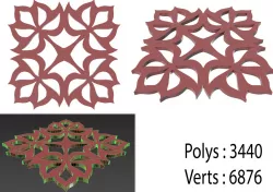 Ornamental Element CGD Model 18 Low-poly  3D model