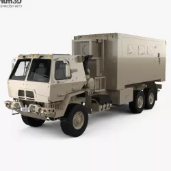 Oshkosh FMTV M1087 A1P2 Expansible Van Truck 2016 3D model