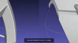 Overwatch Brigitte Armor Set 3D Model Collection