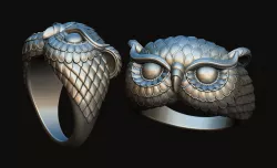 Owl Ring  3D print model