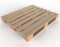 Pallet PBR 1200mm x 1000mm 3D model