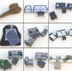 Parametric set 3D model