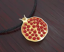 Pendant Pomegranate 3D model