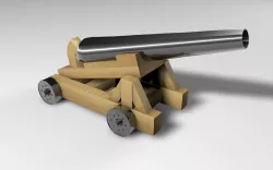 Pirate cannon 3D model