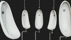 Pissoir PBR Low-poly  3D model