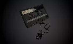 Plastic Cassette Tape with Alpha Map Seamless PBR Texture  Texture