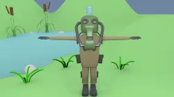 Post-Apocalyptic Survivor 3D model