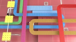 PRODUCTION LINE CONVEYOR - MOTION GRAPHICS 3D model