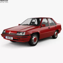 Proton Saga 1985 3D model