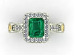 R-Emerald Cut 3D model