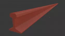 Rail profile R-65 3D model