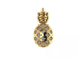 Ready to print Pineapple jewelry pendant 3D print model
