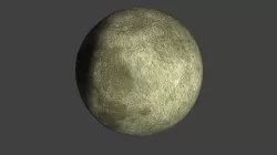 Realistic Moon 3D model