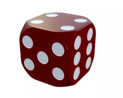 red dice 3D model