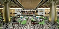 Restaurant and Serving Area Inside Hotel 3D model