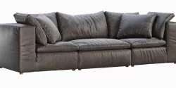 RH Cloud Modular Leather Sofa 3D model