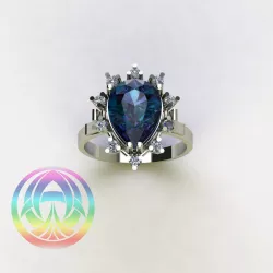 ring jewelry sterling fashion jewel silver jewellery  3D print model