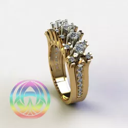 ring jewelry sterling fashion ring jewel silver jewellery  3D print model