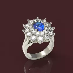 Ring The Princess Crown 3D print model