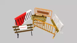 Road block Low-poly  3D model