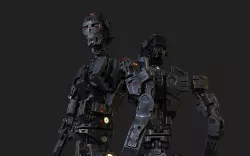 Robot soldier SCI-FI 3D model