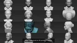 Royal Family busts for 3D printing 3D Model Collection