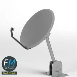 Satellite dish 3D model