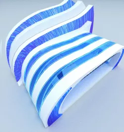Scene wave 3D model
