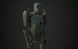 Sci-Fi Android  Low-poly  3D model