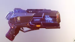 Sci Fi energy beam pistol Low-poly  3D model